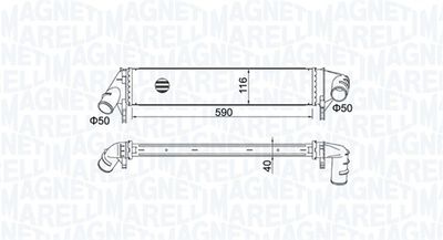 Charge Air Cooler MAGNETI MARELLI 351319205260