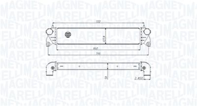 Charge Air Cooler MAGNETI MARELLI 351319205300