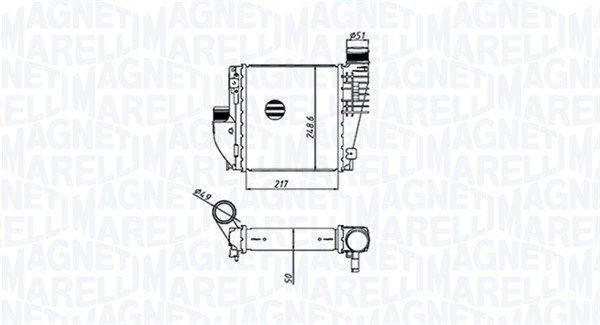 MAGNETI MARELLI 351319205330 Charge Air Cooler