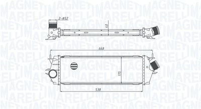 Charge Air Cooler MAGNETI MARELLI 351319205340
