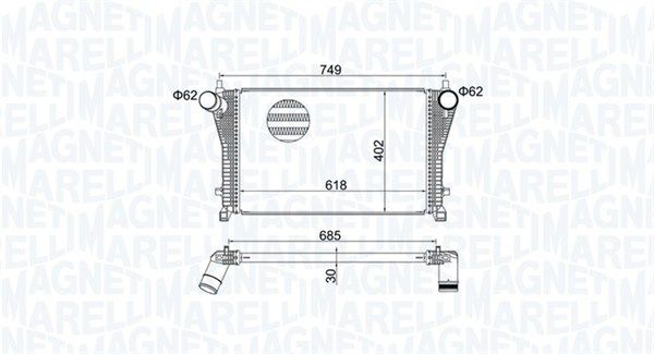 MAGNETI MARELLI 351319205370 Charge Air Cooler
