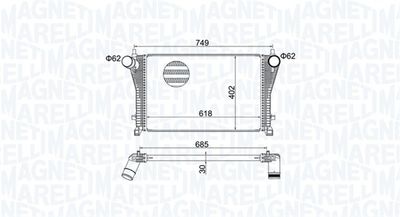 Charge Air Cooler MAGNETI MARELLI 351319205370