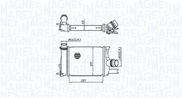 MAGNETI MARELLI 351319205390 Charge Air Cooler