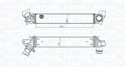 Charge Air Cooler MAGNETI MARELLI 351319205450