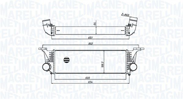 MAGNETI MARELLI 351319205500 Charge Air Cooler