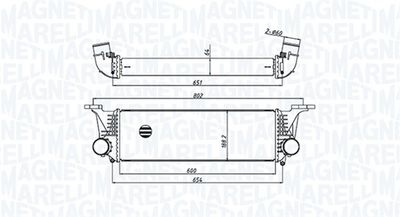 Charge Air Cooler MAGNETI MARELLI 351319205500