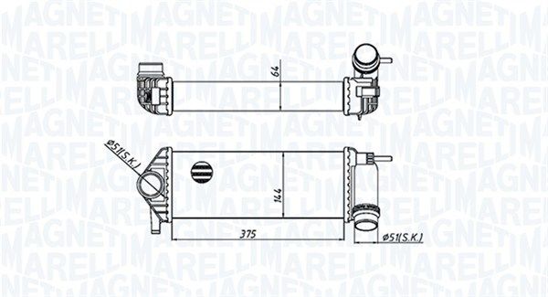 MAGNETI MARELLI 351319205510 Charge Air Cooler