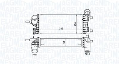 Charge Air Cooler MAGNETI MARELLI 351319205550