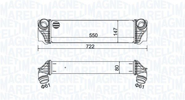 MAGNETI MARELLI 351319205570 Charge Air Cooler