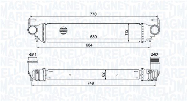 MAGNETI MARELLI 351319205620 Charge Air Cooler