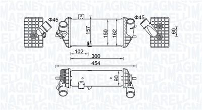 Charge Air Cooler MAGNETI MARELLI 351319205690