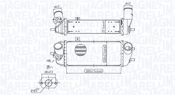 MAGNETI MARELLI 351319205700 Charge Air Cooler