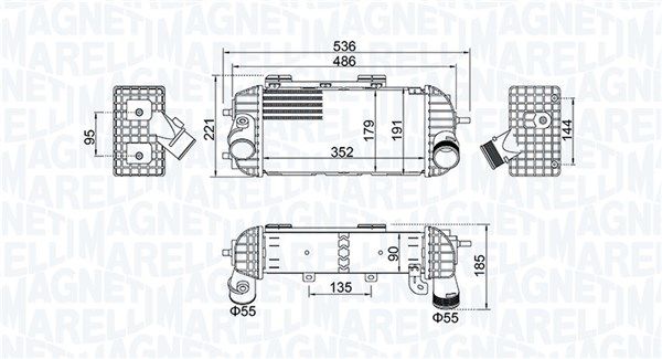 MAGNETI MARELLI 351319205760 Charge Air Cooler