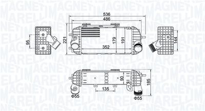 Charge Air Cooler MAGNETI MARELLI 351319205760