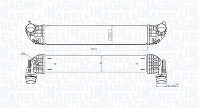 Charge Air Cooler MAGNETI MARELLI 351319205860