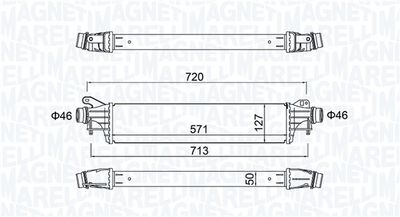 Charge Air Cooler MAGNETI MARELLI 351319205880