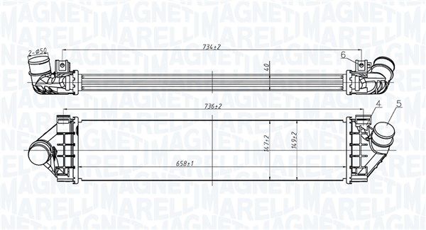 MAGNETI MARELLI 351319206200 Charge Air Cooler