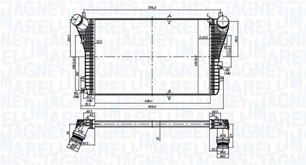 MAGNETI MARELLI 351319206210 Charge Air Cooler