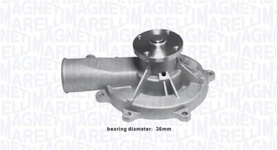 Water Pump, engine cooling MAGNETI MARELLI 352316170869