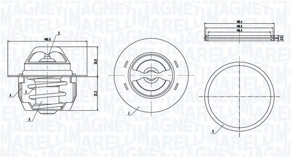 MAGNETI MARELLI 352317005140 Thermostat, coolant
