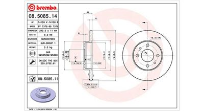 Brake Disc MAGNETI MARELLI 360406021600