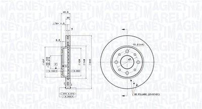 Brake Disc MAGNETI MARELLI 360406023700