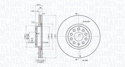 Brake Disc MAGNETI MARELLI 360406050601
