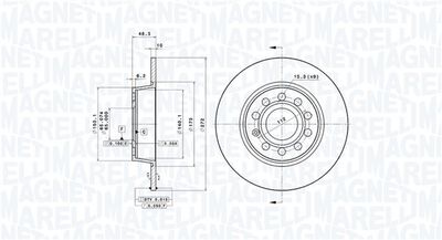 Brake Disc MAGNETI MARELLI 360406107801