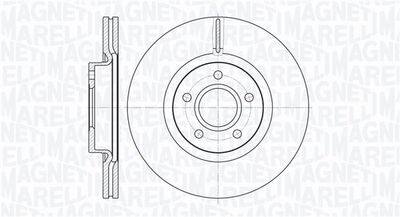 Brake Disc MAGNETI MARELLI 361302040134