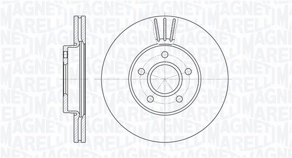 MAGNETI MARELLI 361302040136 Brake Disc