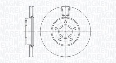 Brake Disc MAGNETI MARELLI 361302040136