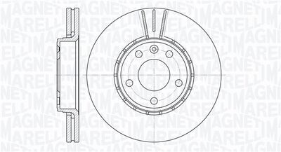 Brake Disc MAGNETI MARELLI 361302040164