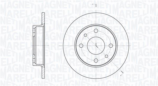 MAGNETI MARELLI 361302040169 Brake Disc
