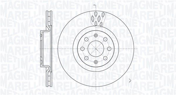 MAGNETI MARELLI 361302040256 Brake Disc