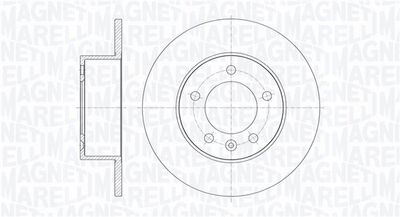 Brake Disc MAGNETI MARELLI 361302040373