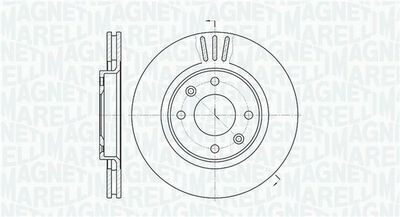 Brake Disc MAGNETI MARELLI 361302040690