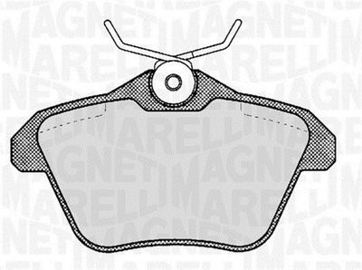 Brake Pad Set, disc brake MAGNETI MARELLI 363916060111