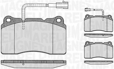 Brake Pad Set, disc brake MAGNETI MARELLI 363916060113