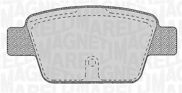 MAGNETI MARELLI 363916060125 Brake Pad Set, disc brake