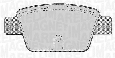 Brake Pad Set, disc brake MAGNETI MARELLI 363916060125