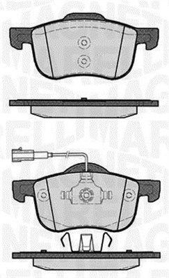 MAGNETI MARELLI 363916060128 Brake Pad Set, disc brake