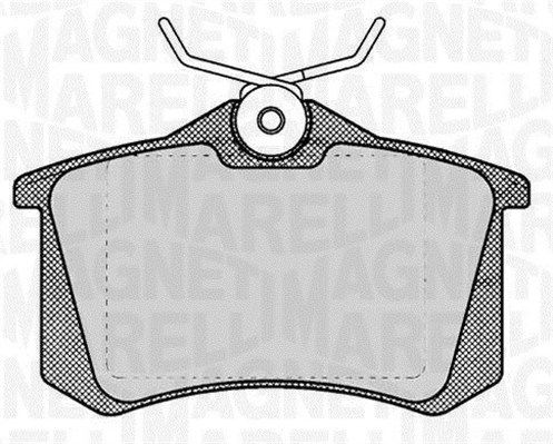 MAGNETI MARELLI 363916060131 Brake Pad Set, disc brake