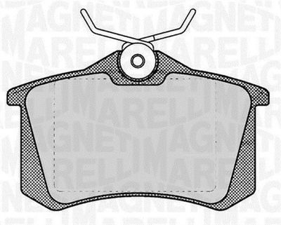 Brake Pad Set, disc brake MAGNETI MARELLI 363916060131