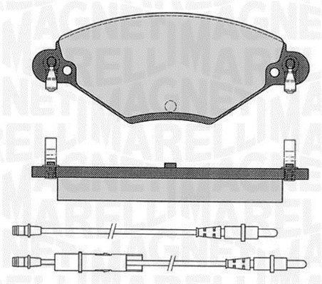 MAGNETI MARELLI 363916060181 Brake Pad Set, disc brake