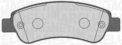 Brake Pad Set, disc brake MAGNETI MARELLI 363916060191