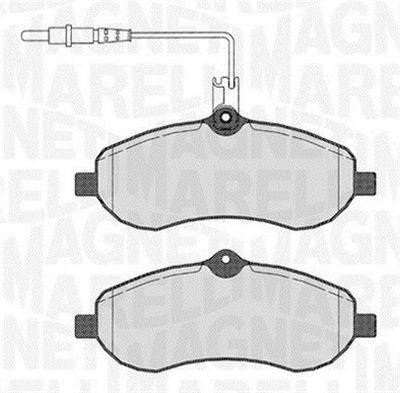 Brake Pad Set, disc brake MAGNETI MARELLI 363916060193