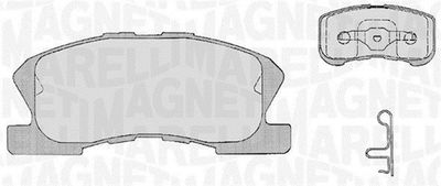 Brake Pad Set, disc brake MAGNETI MARELLI 363916060209