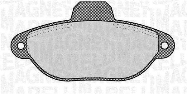 MAGNETI MARELLI 363916060220 Brake Pad Set, disc brake