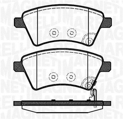 MAGNETI MARELLI 363916060241 Brake Pad Set, disc brake