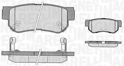 Brake Pad Set, disc brake MAGNETI MARELLI 363916060278
